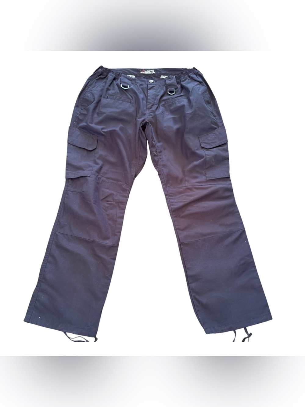 LA Police Gear Tactical Pants Womens 20 Reg Cargo Rip Stop LAPG Navy Blue